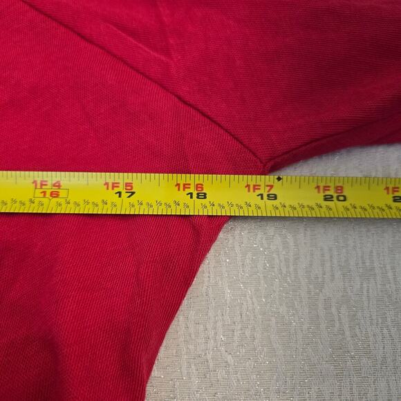 Chaser sz med 100% cotton long sleeve red fall casual soft cozy - Picture 7 of 10